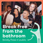 Break free from the bathroom. Boldly floss in public