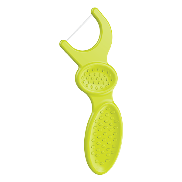 Kids Dual Gripz flosser - lime green