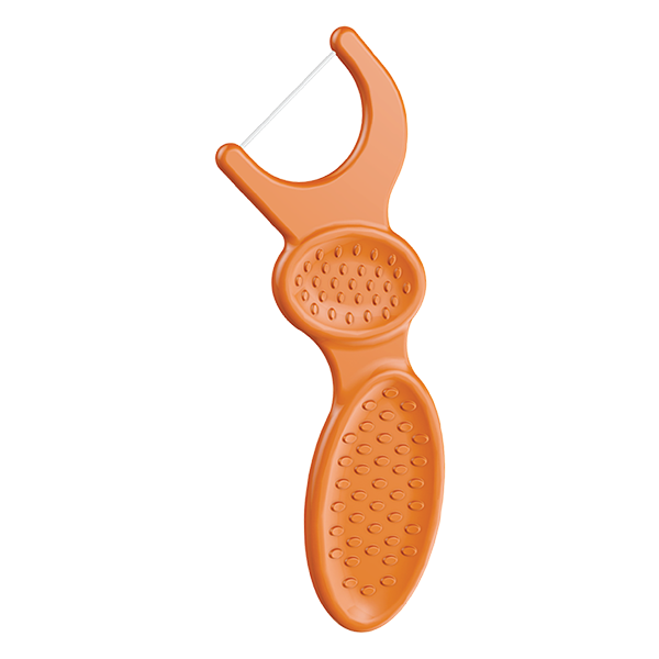 Kids Dual Gripz flosser - orange