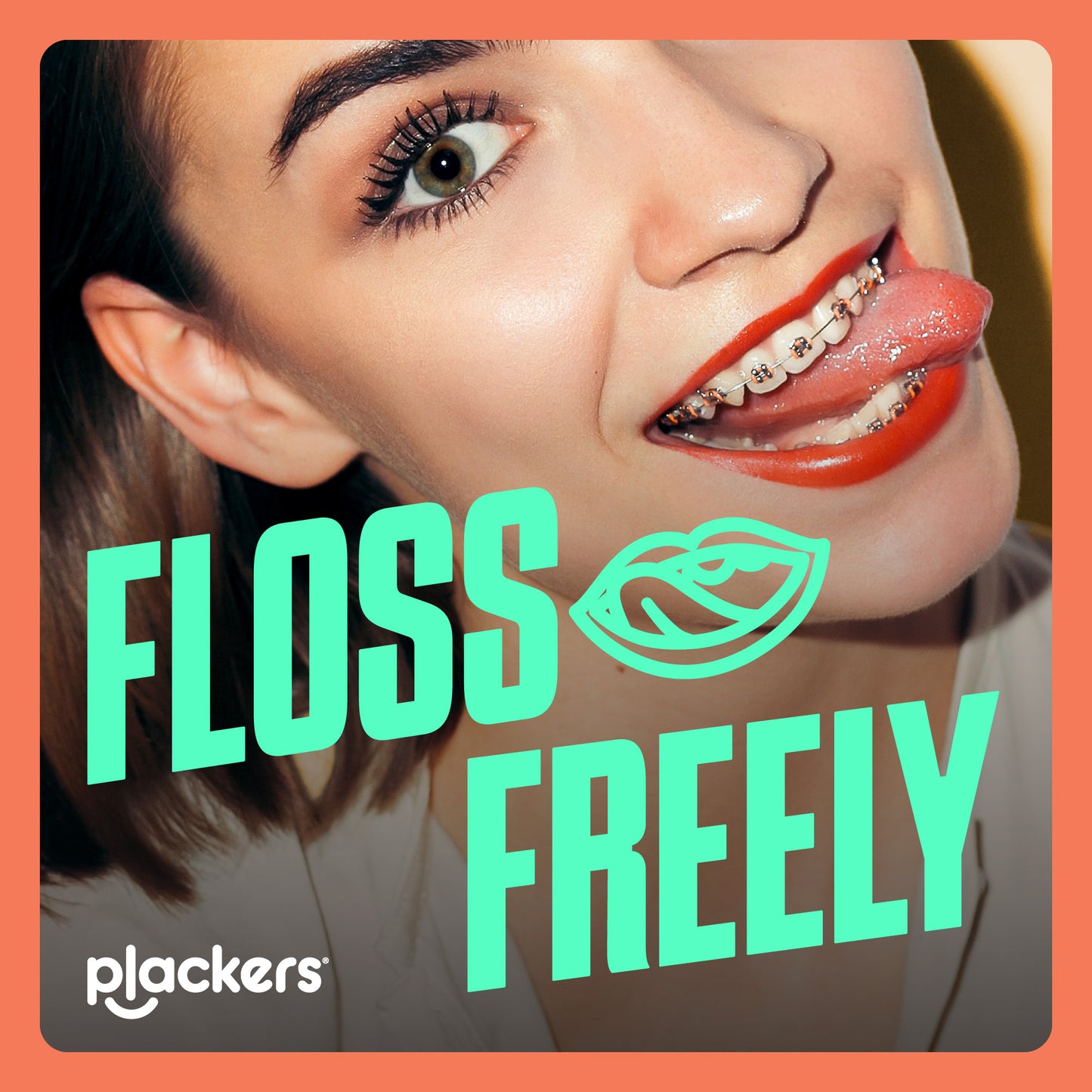 Plackers OrthoPick® Floss Picks Designed for Braces, Tuffloss® Made Without PTFE, FlipPick® Clean Between Brackets