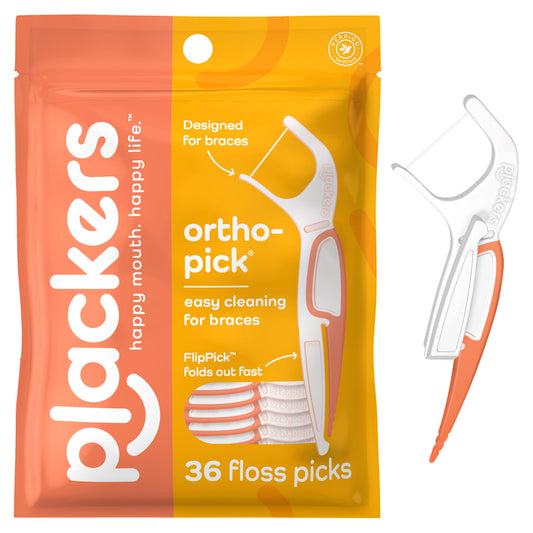 ortho-pick main image with flosser - 36 count