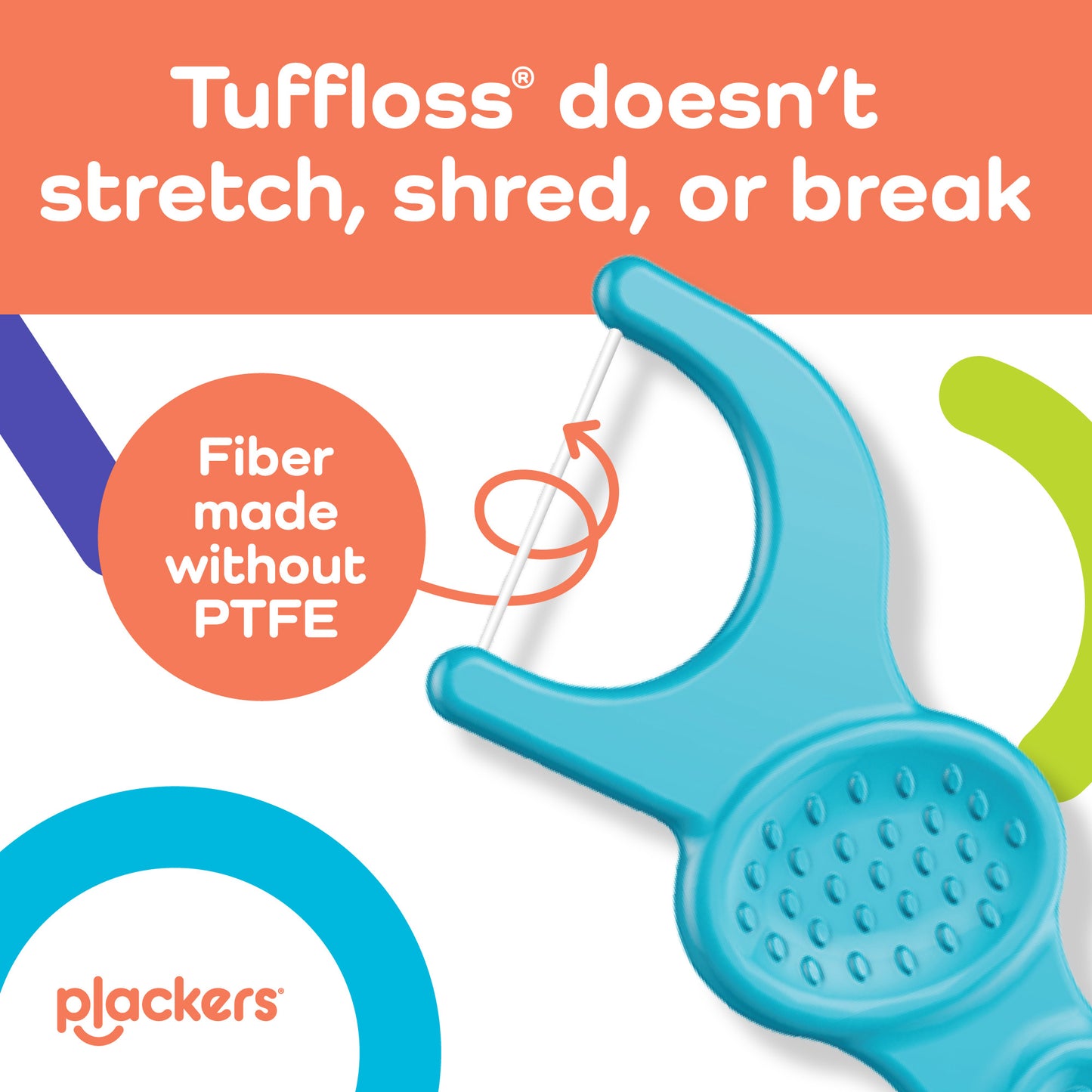 Plackers® Kids Dual Gripz™ Floss Picks, Gentle, Tuffloss® Made Without PTFE, Wild  Berry Flavor, Dual Gripz™ for All Stages, with Fluoride