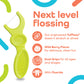 Next level flossing. Our engineered Tuffloss won't shred or break.Wild Berry flavor for delicious, clean fun. Dual Gripz for all ages and stages. With fluoride.