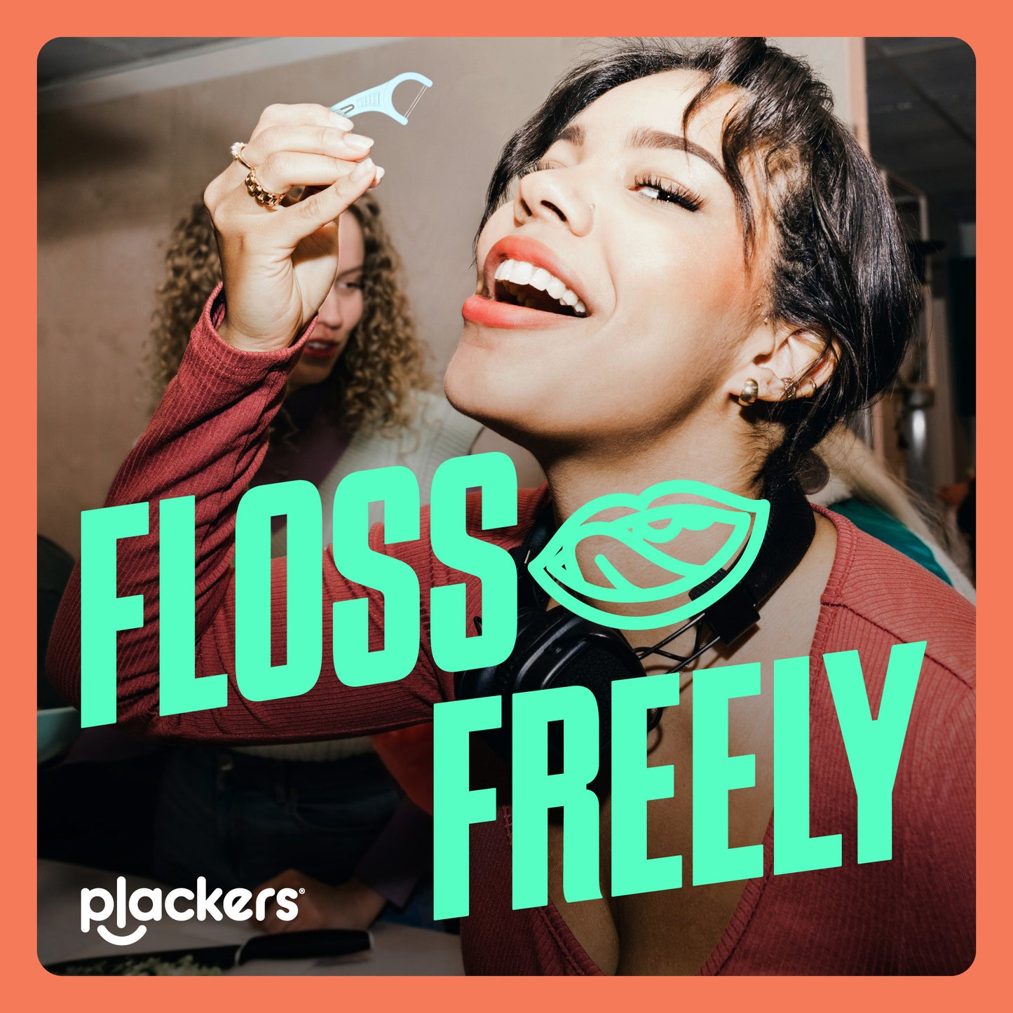 Plackers® Twin Line® Floss Picks, Intense Mint, 75 ct