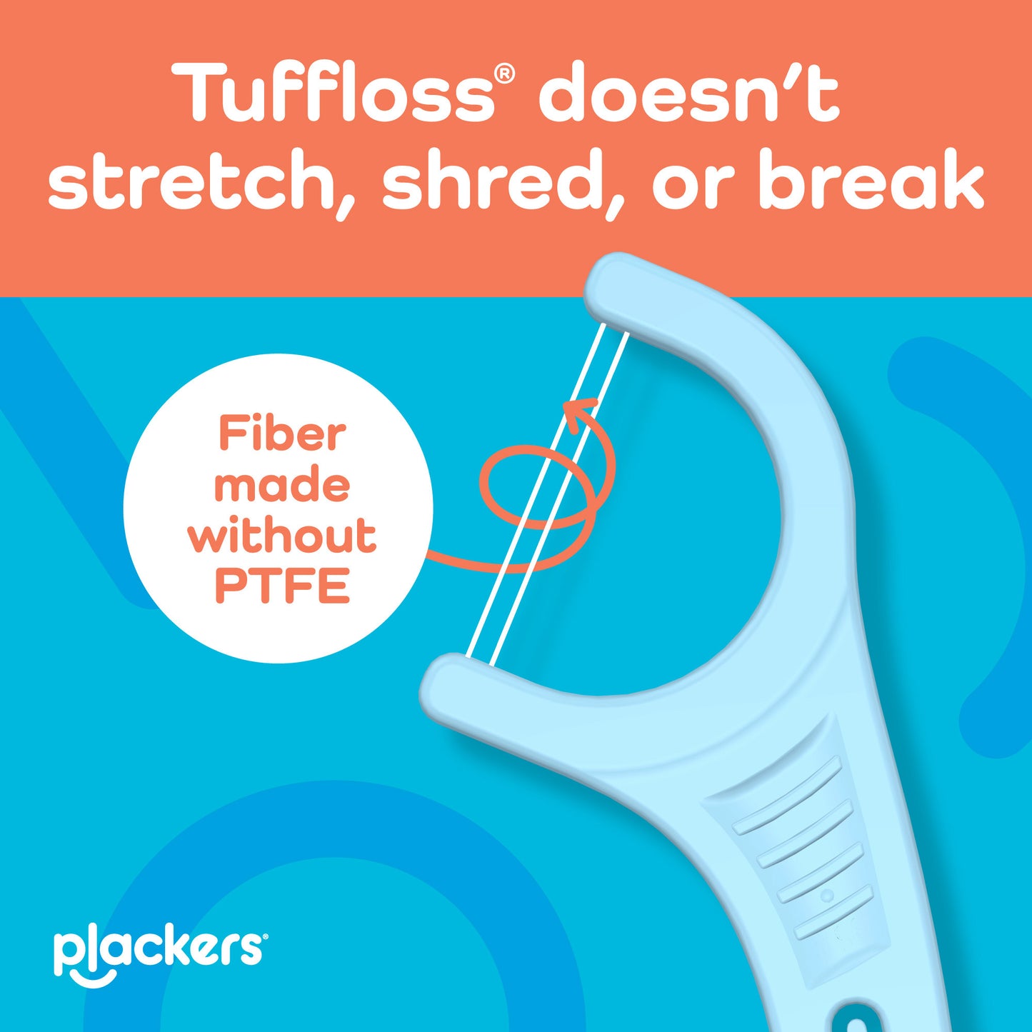 Plackers® Twin Line® Floss Picks, Intense Mint, 75 ct