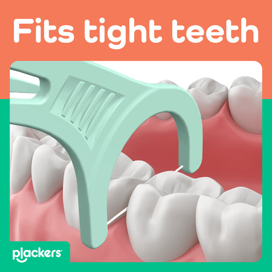 Plackers® Micro Line® Floss Picks - Intense Mint, Floss Fiber Made Without PTFE