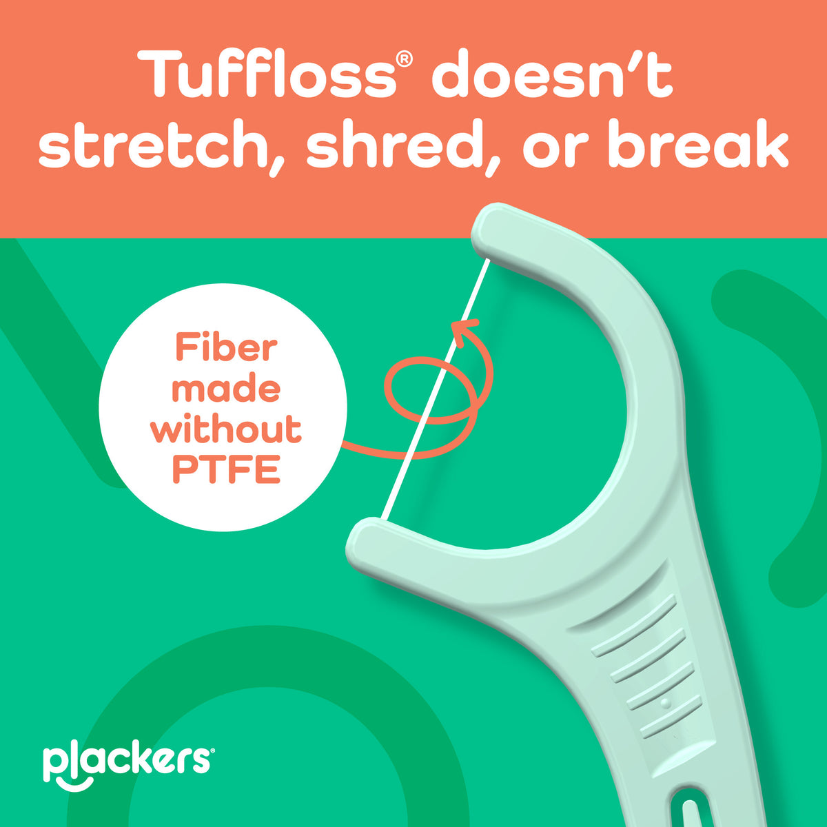 Plack Rsp Plackers® Micro Line® Floss Picks - Intense Mint, Floss Fiber Made Wit