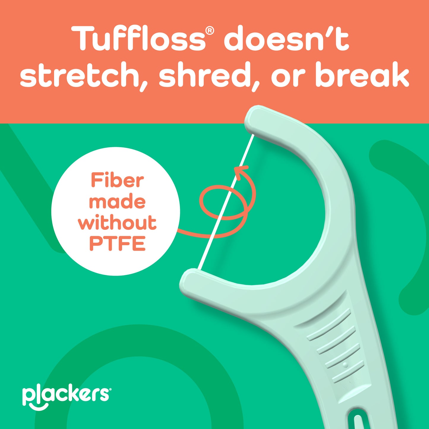 Plackers® Micro Line® Floss Picks - Intense Mint, Floss Fiber Made Without PTFE